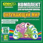 Комплект динамических раздаточных пособий - Окружающий мир (веера). Животные и растения, дорожные знаки. - «globural.ru» - Великие Луки