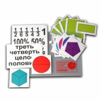 Набор для изучения простых дробей. Составление целого из частей (раздаточный) - «globural.ru» - Великие Луки