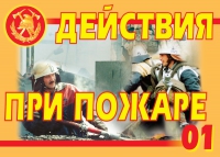 Комплект плакатов "Действия при пожаре" - «globural.ru» - Великие Луки