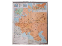 Учебная карта "Россия 1907-1914 гг." 1420*1100 мм (матовое, 2-стороннее лам.) - «globural.ru» - Великие Луки