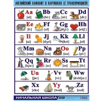 Таблица демонстрационная "Английский алфавит в картинках"(70x100) - «globural.ru» - Великие Луки