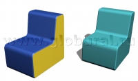Прямоугольный стул 50*60*60/32см (ВИК) - «globural.ru» - Великие Луки