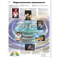 Плакат "Наркотическая зависимость", ламинированный, 50*67 см - «globural.ru» - Великие Луки