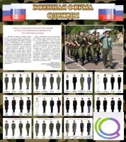 Стенд "Военная форма одежды (флаг РФ)" - «globural.ru» - Великие Луки
