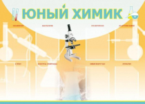 Стенд "Юный химик" (вариант 1) - «globural.ru» - Великие Луки