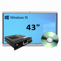 Интерактивная панель 43" (встроенный ПК, Win10) - «globural.ru» - Великие Луки