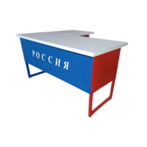 Стол преподавателя "Патриот" угловой с выкатной тумбой - «globural.ru» - Великие Луки