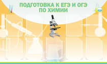 Стенд "Подготовка к ЕГЭ и ОГЭ по химии вариант 2 (9 карманов)" - «globural.ru» - Великие Луки
