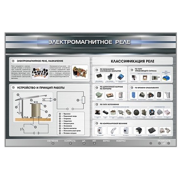 Электрифицированный стенд "Электромагнитное реле" - «globural.ru» - Великие Луки