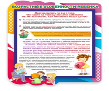 Стенд "Возрастные особенности ребенка" - «globural.ru» - Великие Луки