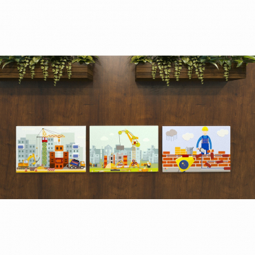 Комплект настенных панелей «Стройка» - «globural.ru» - Великие Луки