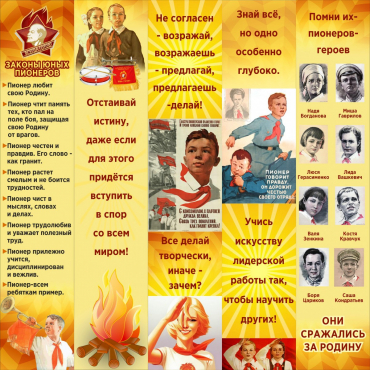Тематический стенд "Пионеры" - «globural.ru» - Великие Луки